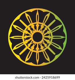 Vektor-Luxus-Mandala-Hintergrund mit goldenem arabesken Muster Arabisch Islamischer Ost Stil
