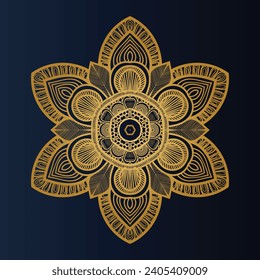 Vector luxury mandala template background and ornamental design for invitation,  floral mandala.
