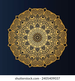 Vector luxury mandala template background and ornamental design for invitation,  floral mandala.
