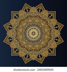 Vector luxury mandala template background and ornamental design for invitation,  floral mandala.
