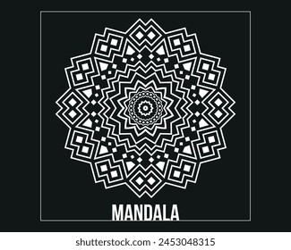 Vector luxury mandala template design 