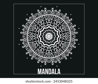 Vector de lujo mandala diseño de Plantilla 