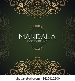 Vector luxury Mandala template on violet fancy background for card, poster, brochure, flyer, invitation etc. Vector Illustration
