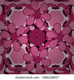 Vector luxury motley pattern. Pink and purple seamless pattern.