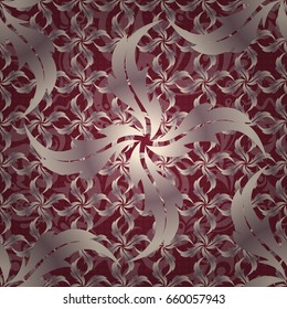Vector luxury motley pattern. Red, pink and beige seamless pattern.