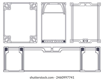 Vector luxury ornament in ancient style for advertisements, wedding, invitations or greeting cards. 