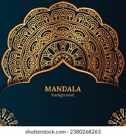 vector luxury ornament mandala design background template