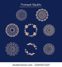 vector luxury ornamental elements collection
