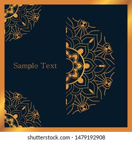 Vector luxury ornamental mandala design background - Vector illustration