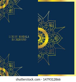 Vector luxury ornamental mandala design background - Vector illustration