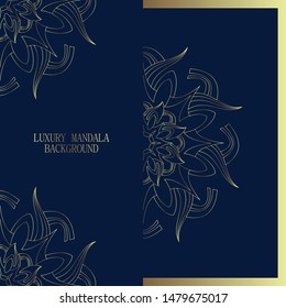 Vector luxury ornamental mandala design background - Vector illustration