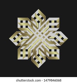 Vector luxury ornamental mandala design background - Vector illustration