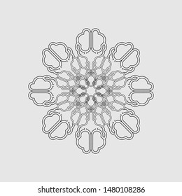 Vector luxury ornamental mandala design background - Vector illustration