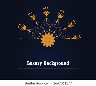 Vector luxury ornamental mandala design background