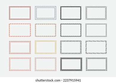 Vector luxury photo frame border design, certificate border, resume border frame