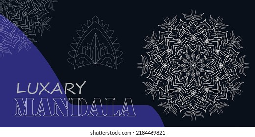 Vector Luxury Round Mandala Art