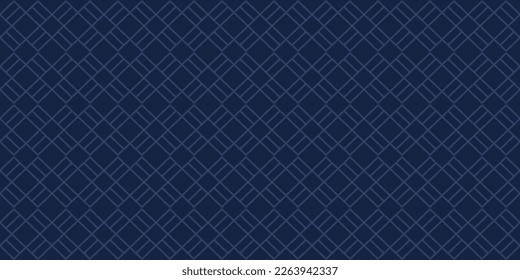 Vector Luxury Seamless Pattern. Geometric Pattern. Blue and Navy Colors