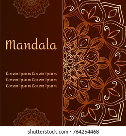 Vector Luxury Template Background Mandala