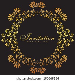 Vector luxury vintage background. Perfect as invitation or announcement.