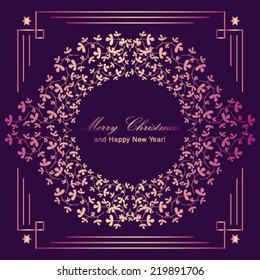 Vector luxury vintage background. Perfect as invitation or announcement.