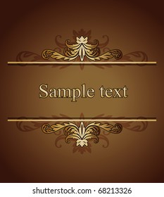 Vector luxury vintage card