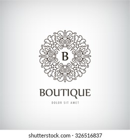 Vector Luxury Vintage logo, icon. Business sign, identity for Restaurant, Royalty, Boutique,  Hotel, Heraldic logo, Jewellery, Fashion ,Real estate, Lion, Resort , king, tattoo, Auctions