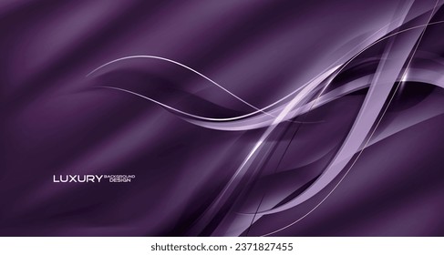 Vector luxury wave style background design.