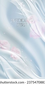 Diseño de fondo vectorial de bodas de lujo.