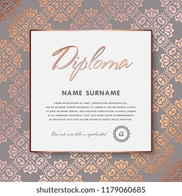 Vector luxury wedding invitation