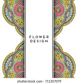 Vector luxury wedding invitation with mandala
