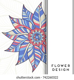 Vector luxury wedding invitation with mandala