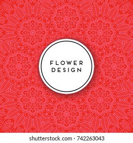 Vector luxury wedding invitation with mandala