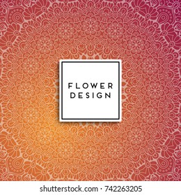 Vector luxury wedding invitation with mandala