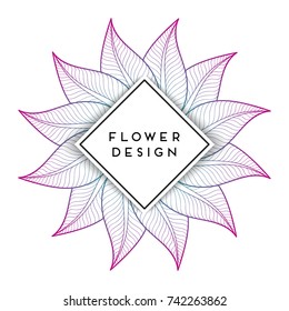 Vector luxury wedding invitation with mandala