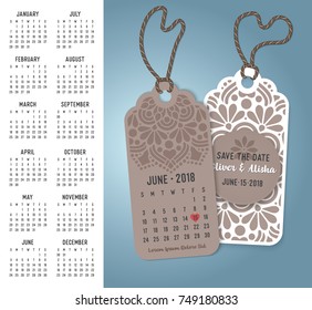 Vector luxury wedding invitation with mandala