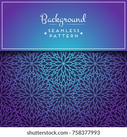 Vector luxury wedding invitation with mandala