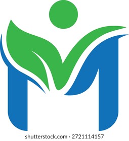 Diseño del logotipo de Vector M Health