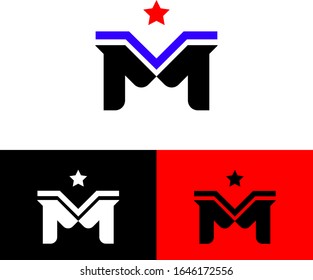 Vector M Letter Design Company Logo ; Sign Symbol