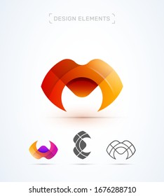 Vektorillustration M Brief im Origami-Stil. Fluent moderne Logo Design Vorlage. Anwendungssymbol