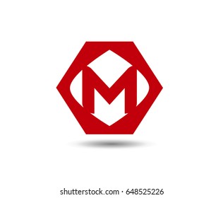 Vector M logo icons
