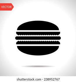 Vector Macaroon Icon. Food Icon. Eps10