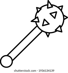 Diseño de iconos de esquema de máscara de vector
