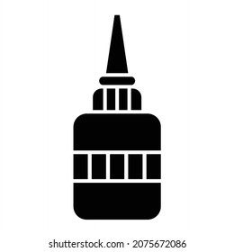 Diseño de iconos de glifo de aceite de la máquina vector
