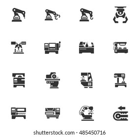 Machine Tools Vector Icons User Interface Stock Vector (Royalty Free ...