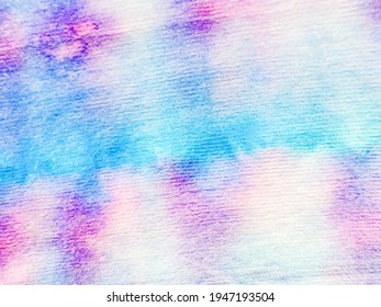 Vector Macro Tie Dye. Gradient  Watercolor Cloth. Violet Stripe Line Watercolour Texture. Blue Ikat Pattern. Blue Stripe Texture. Pink Tiedye Strip. Pink Closeup Dip Pattern. Blue Stripe Ombre Effect