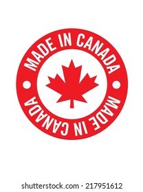 Vector 'Made in Canada' icon svg