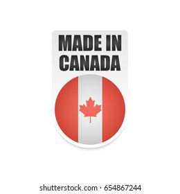 Vector Made in Canada Label