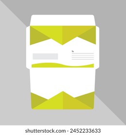 vector made envelope and postcard for any best company use