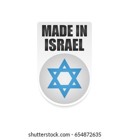 Vector Made in Israel Label