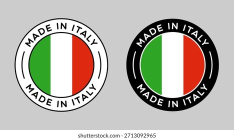 Vector Made in Italy Badge Labels